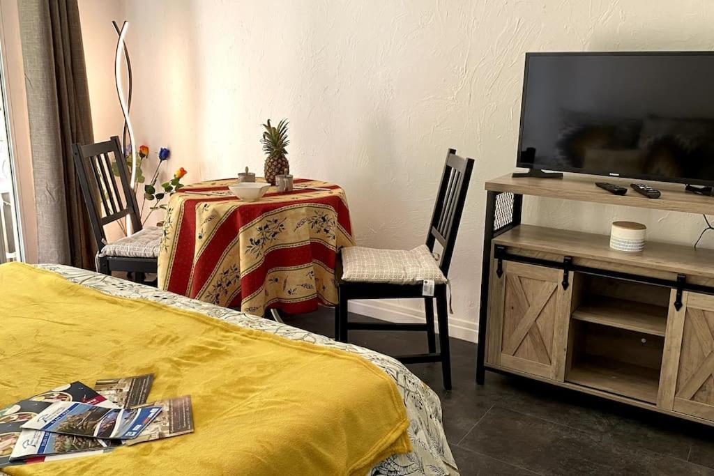 Studio Balcon, Centre Ville, Proximite Plages, Commerces, Restaurants, Musees... อองทีบส์ ภายนอก รูปภาพ
